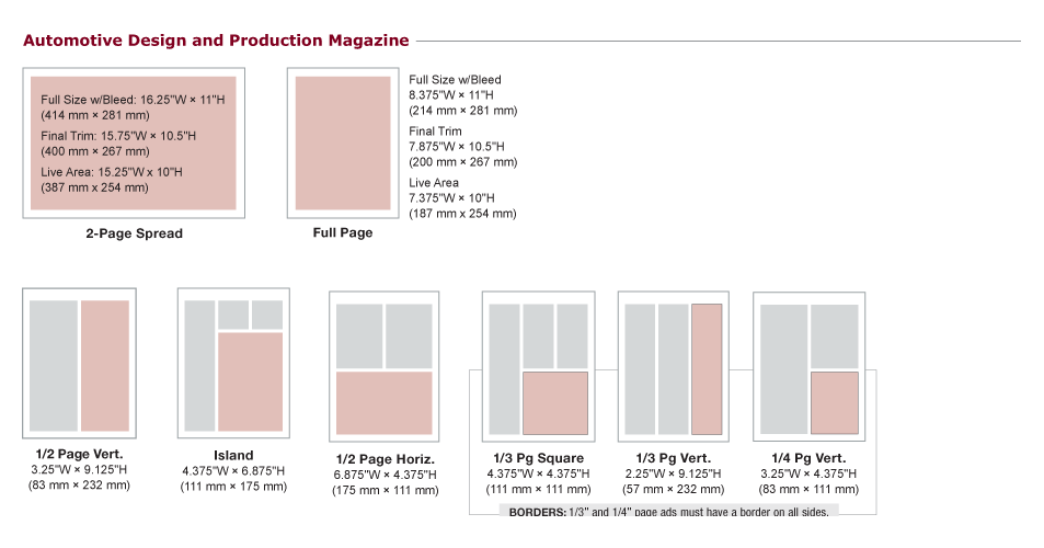 ADP Print Ad Specs